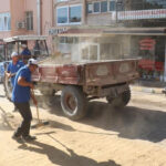 Bozdoganda dogalgaz kazi bolgelerinde temizlik ve yol yikama calismasi suruyor cAM79OHd
